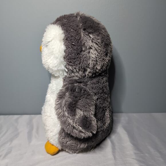 Aurora Destination Nation Penguin Baby Plush Stuffed Animal Grey White Soft - Picture 6 of 12